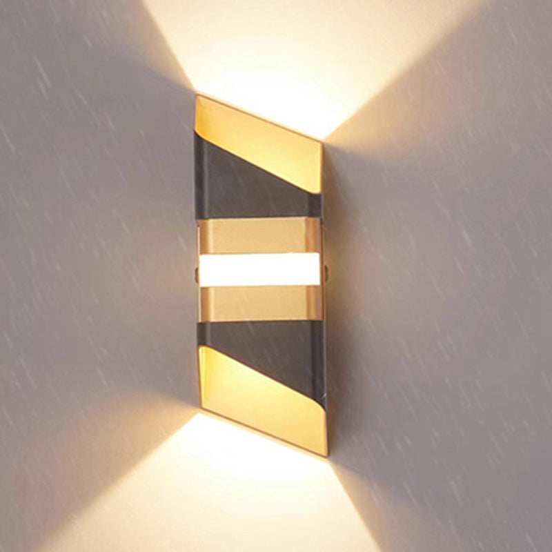 Rectangle Up Down Beam Outdoor Light