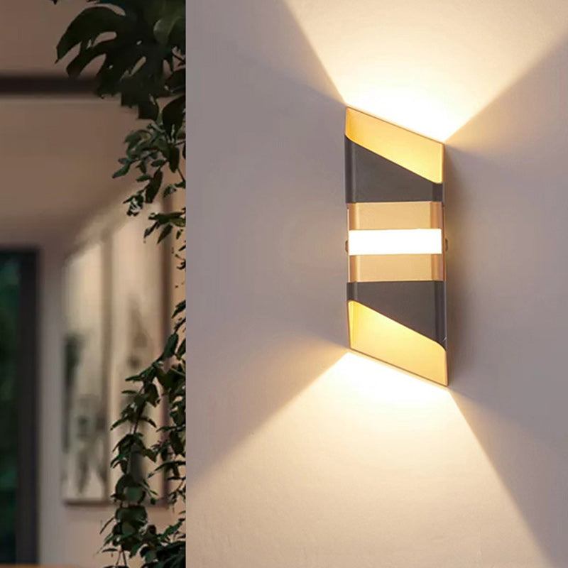 Rectangle Up Down Beam Outdoor Light