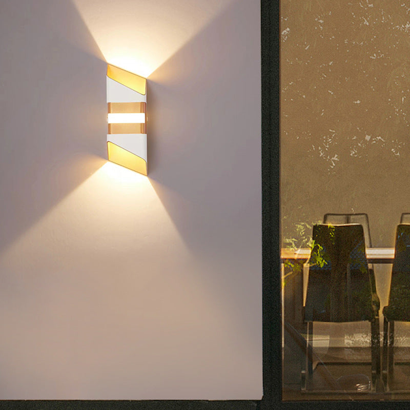 Rectangle Up Down Beam Outdoor Light