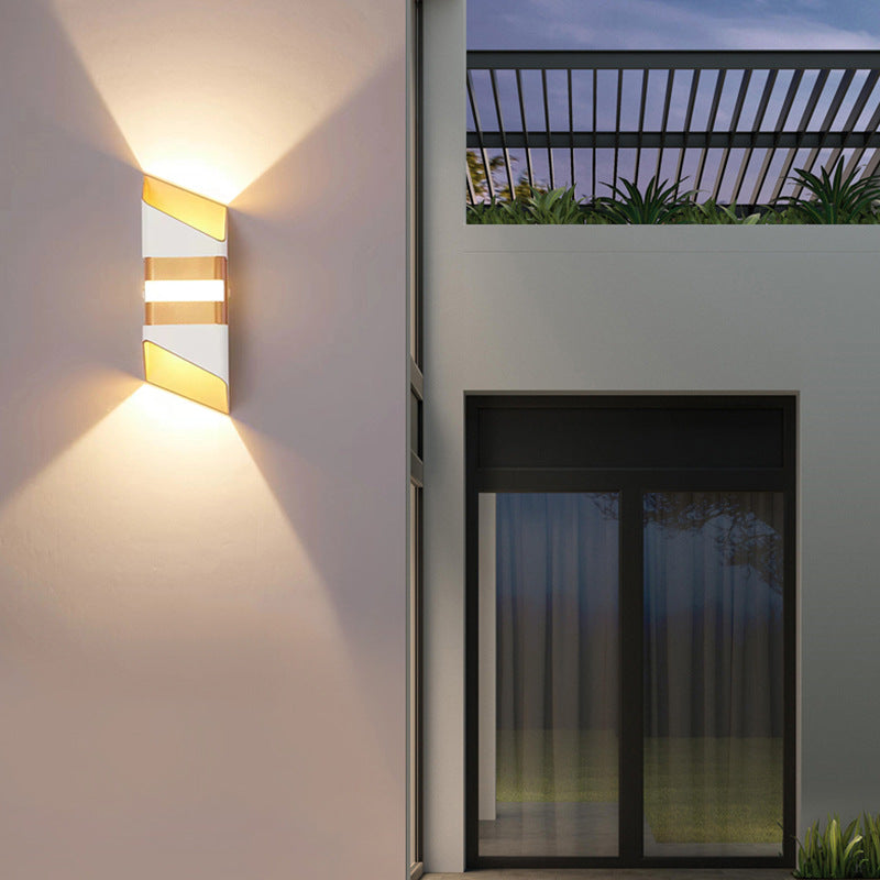 Rectangle Up Down Beam Outdoor Light
