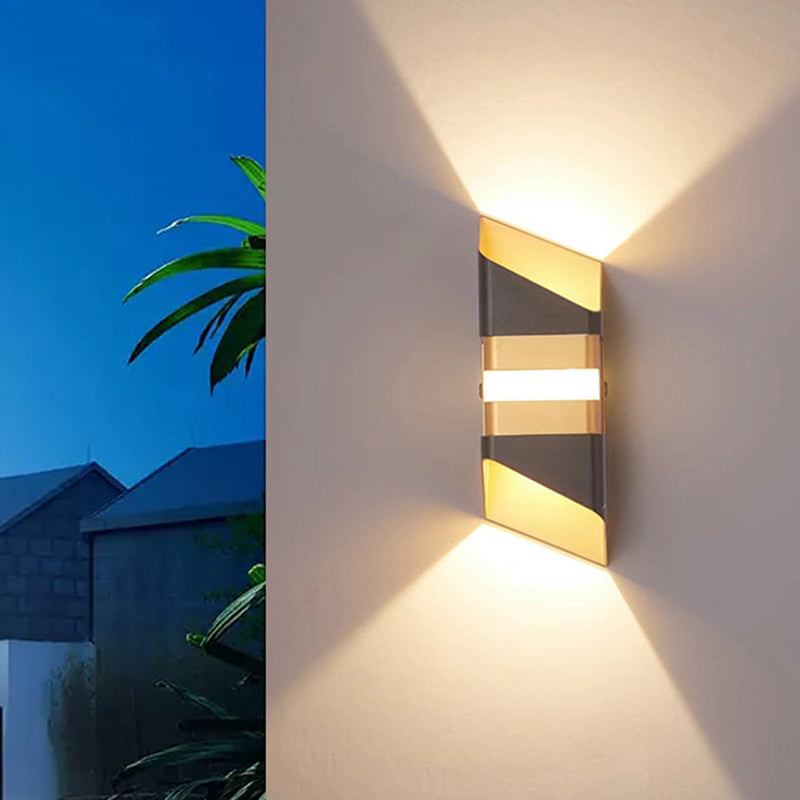 Rectangle Up Down Beam Outdoor Light