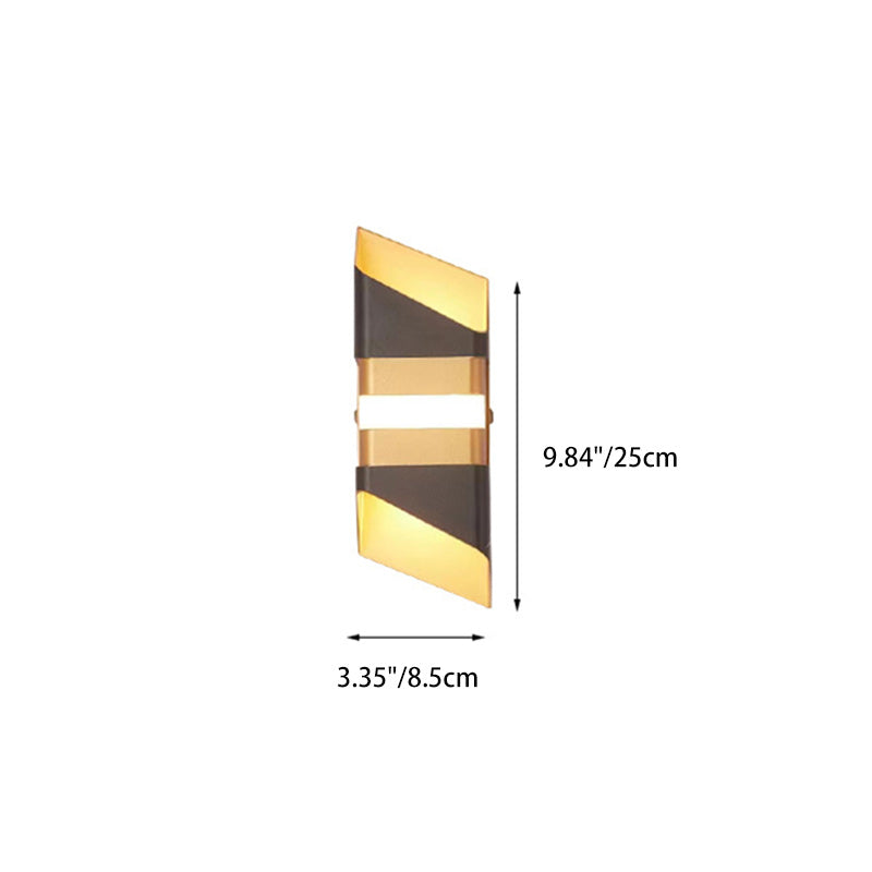 Rectangle Up Down Beam Outdoor Light