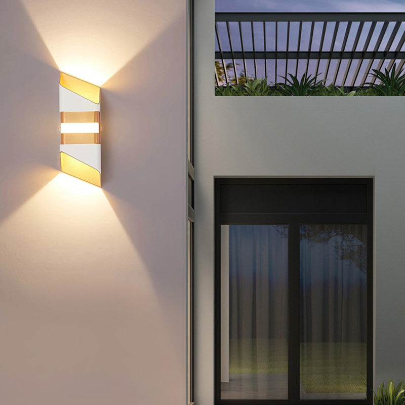 Rectangle Up Down Beam Outdoor Light