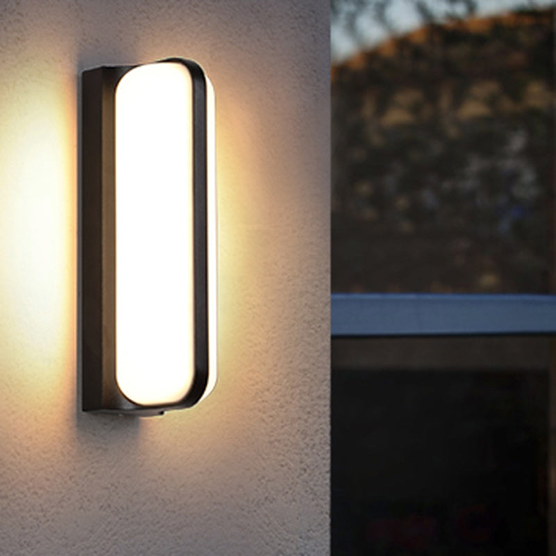 Cylinder Aluminum PC Patio Outdoor Light