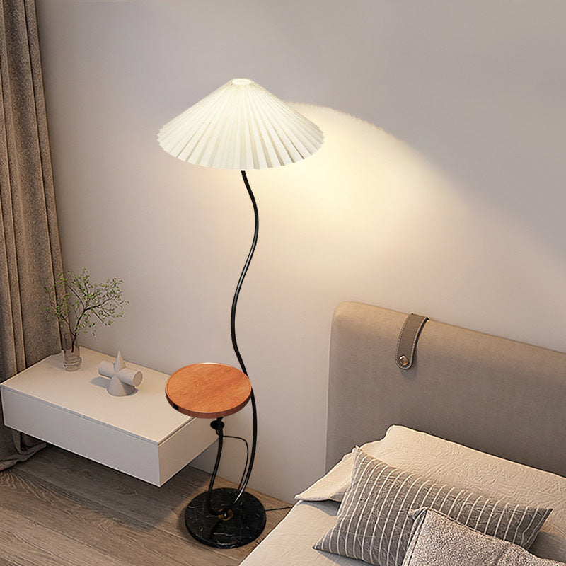 Contemporary Nordic Umbrella Fabric Floor Lamp