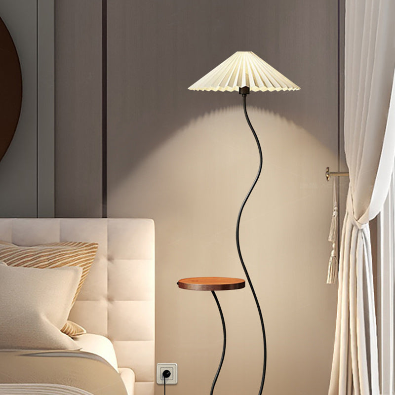 Contemporary Nordic Umbrella Fabric Floor Lamp