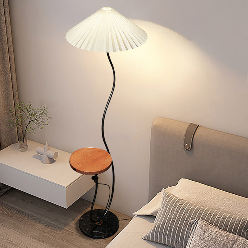 Contemporary Nordic Umbrella Fabric Floor Lamp