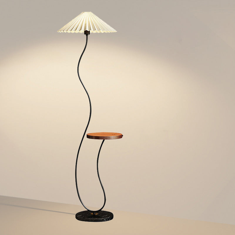 Contemporary Nordic Umbrella Fabric Floor Lamp