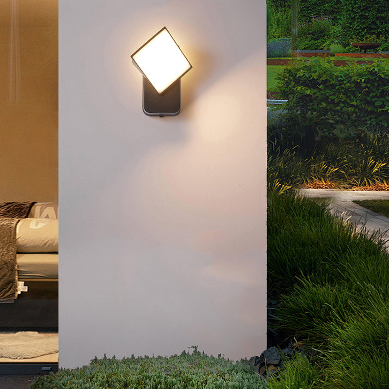 Rotatable Aluminum Lampshade Patio Outdoor Light