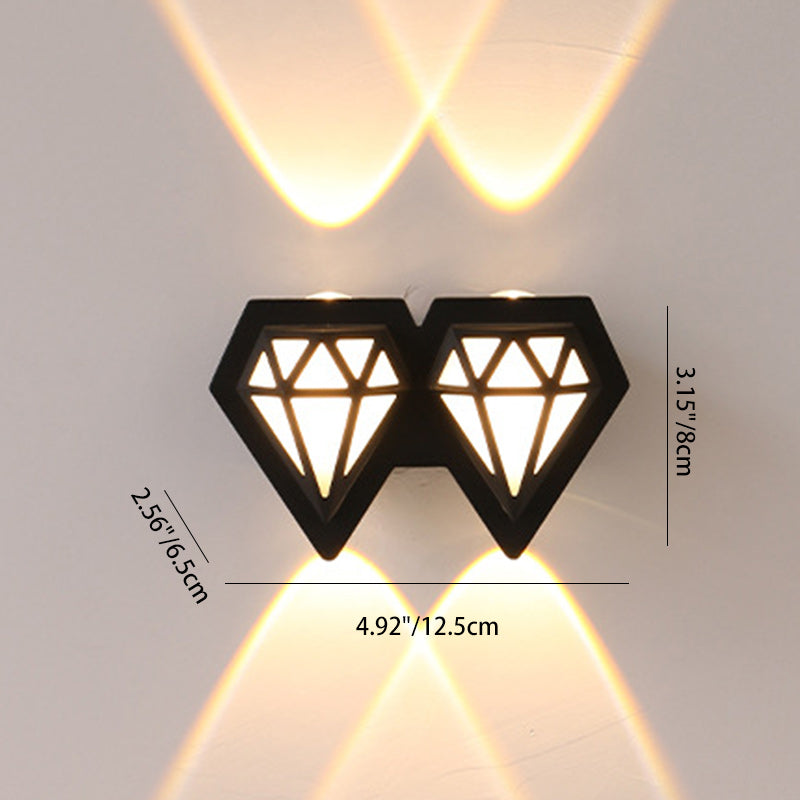 Aluminum Diamond Shape Patio Outdoor Light