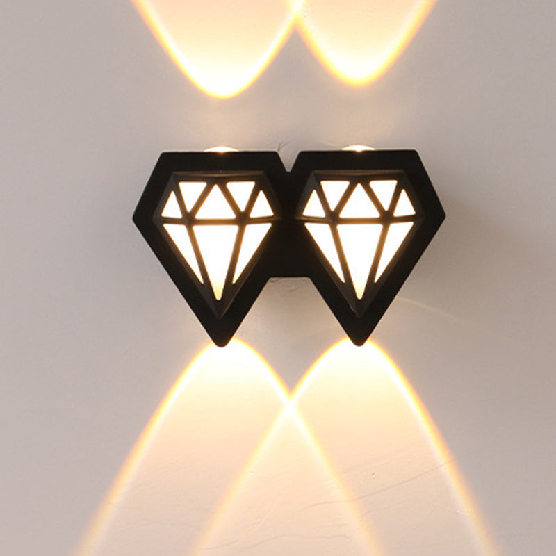 Aluminum Diamond Shape Patio Outdoor Light