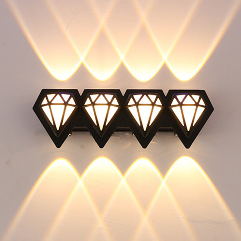Aluminum Diamond Shape Patio Outdoor Light