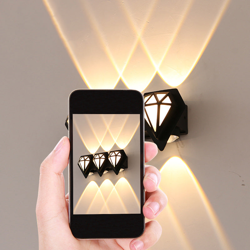Aluminum Diamond Shape Patio Outdoor Light
