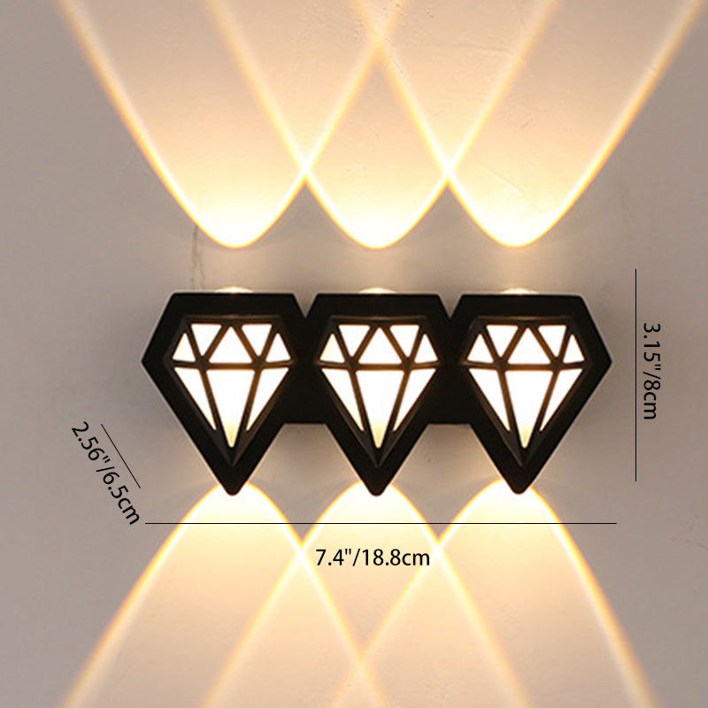 Aluminum Diamond Shape Patio Outdoor Light