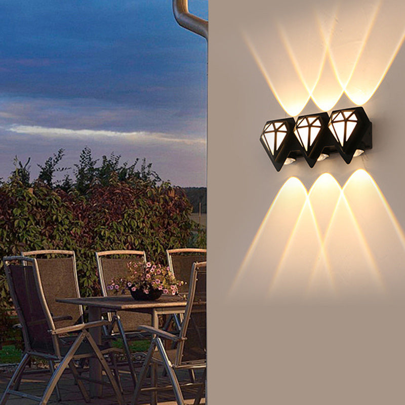 Aluminum Diamond Shape Patio Outdoor Light