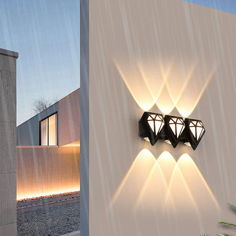 Aluminum Diamond Shape Patio Outdoor Light