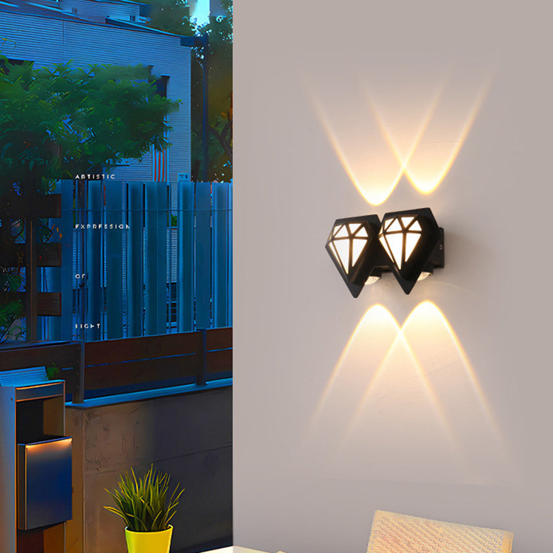 Aluminum Diamond Shape Patio Outdoor Light
