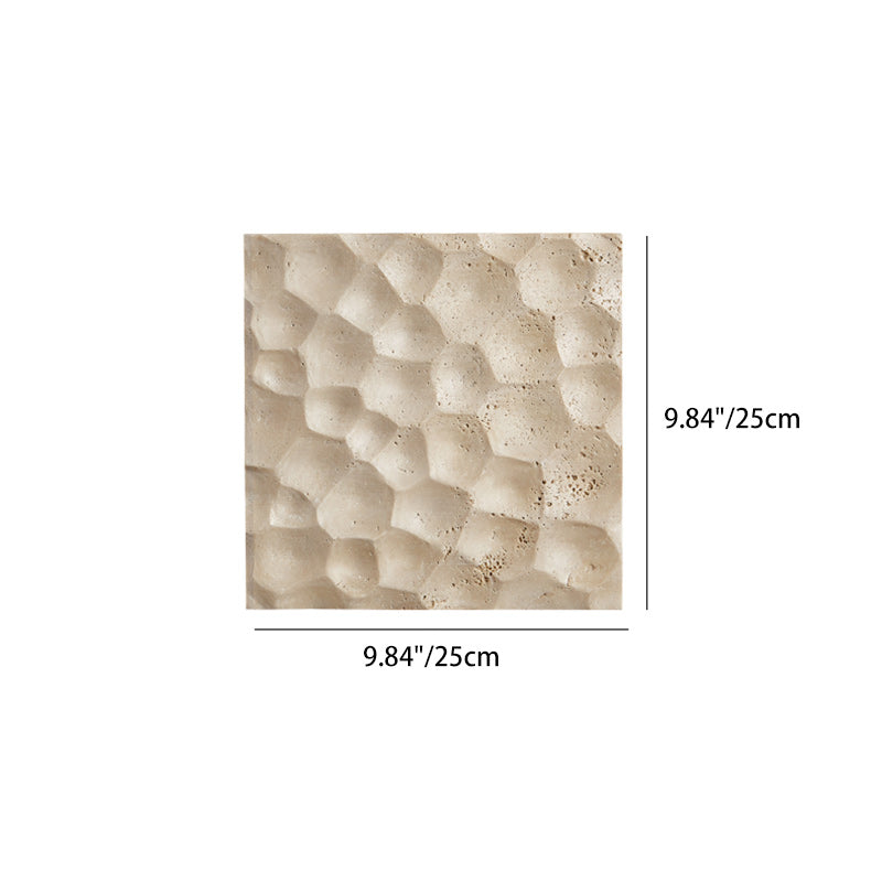 Square Yellow Travertine Hallways Wall Lamp