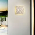 Square Yellow Travertine Hallways Wall Lamp