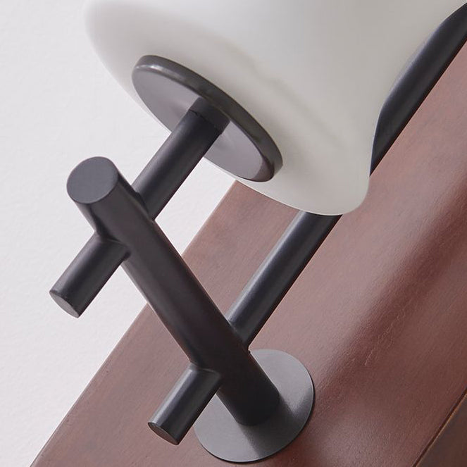 Rectangular Cylinder Solid Wood Wall Lamp