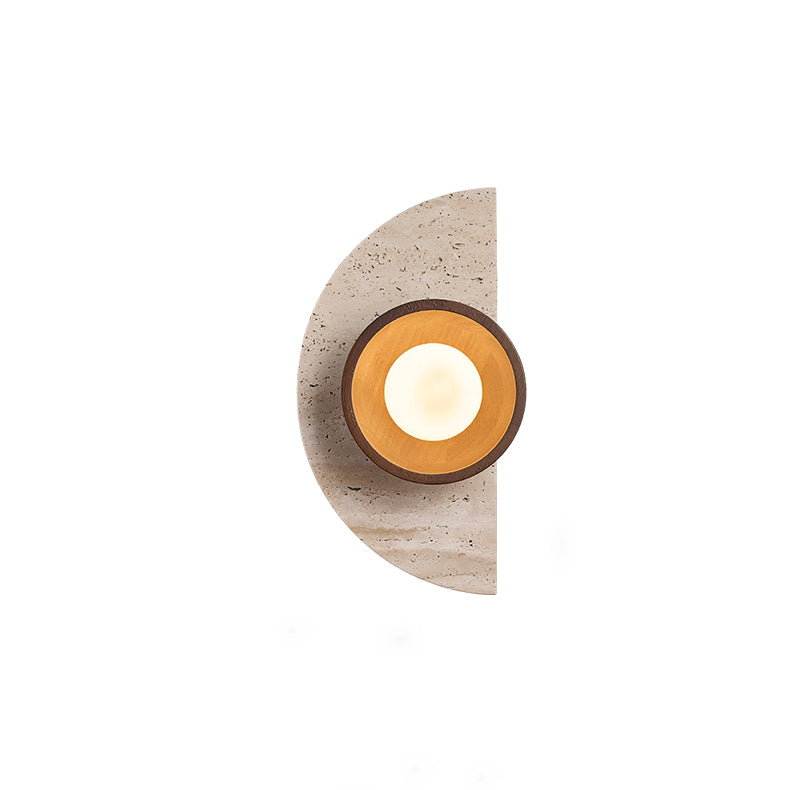 Semicircle Round Splicing Yellow Wall Lamp