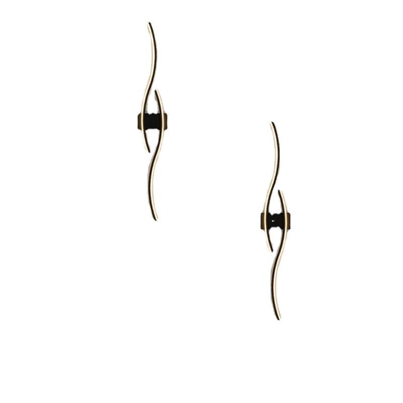 Long Curve Iron Acrylic Wall Lamp