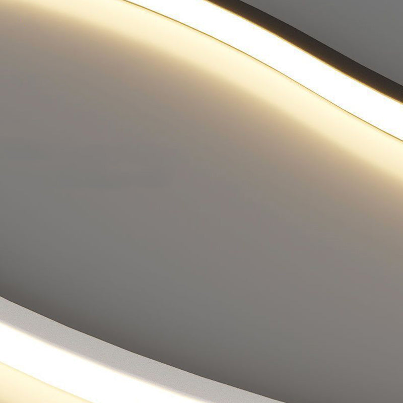 Long Curve Iron Acrylic Wall Lamp