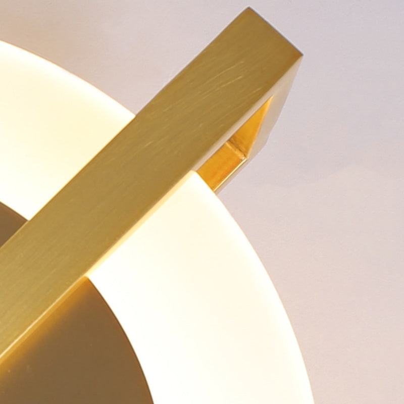 Round Full Copper Acrylic Wall Lamp