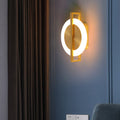Round Full Copper Acrylic Wall Lamp