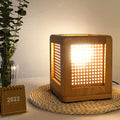 Square Cube Hole Rubber Table Lamp