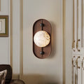 Round Semicircular Imitation Marble Wall Lamp