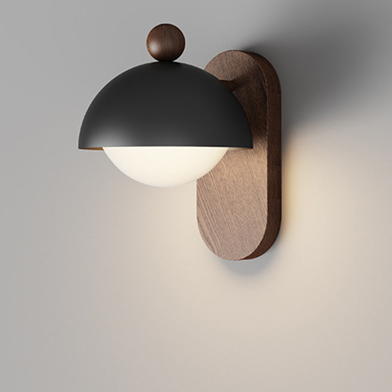 Round Acrylic Lampshade Iron Wall Lamp