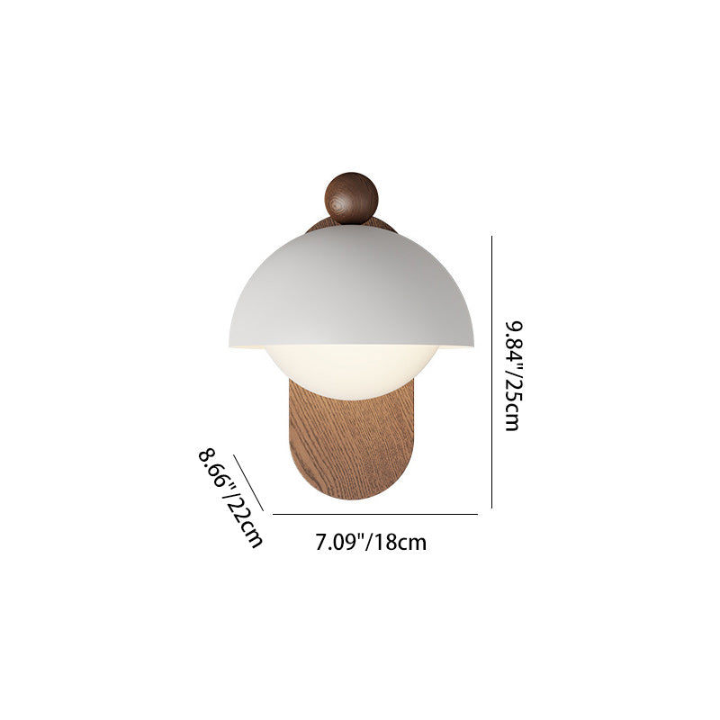 Round Acrylic Lampshade Iron Wall Lamp
