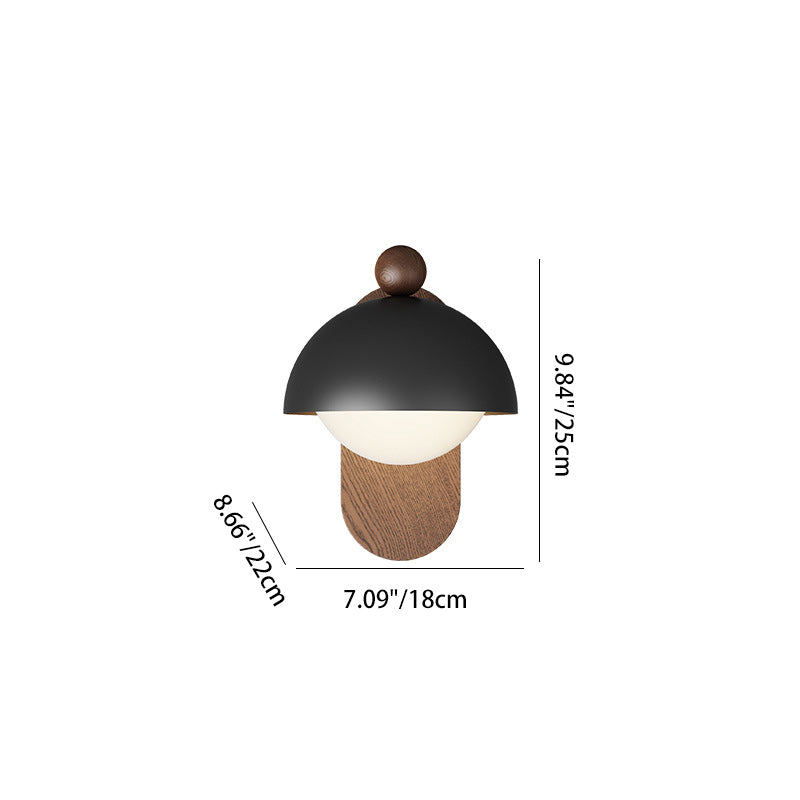 Round Acrylic Lampshade Iron Wall Lamp
