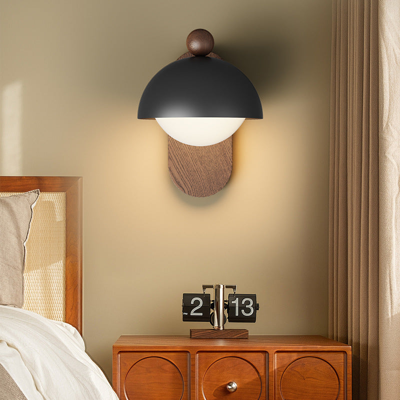 Round Acrylic Lampshade Iron Wall Lamp