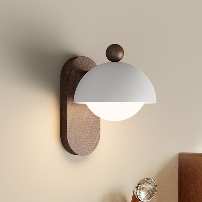 Round Acrylic Lampshade Iron Wall Lamp