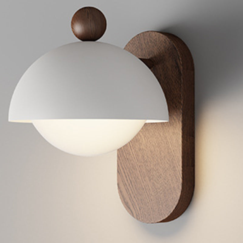 Round Acrylic Lampshade Iron Wall Lamp