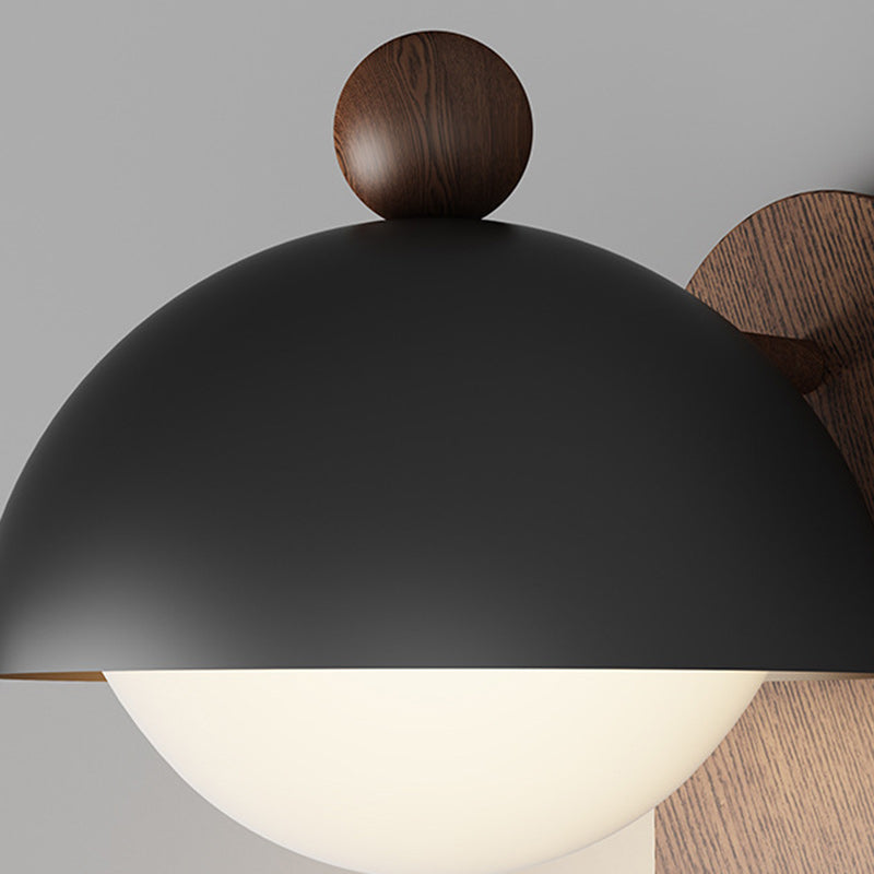 Round Acrylic Lampshade Iron Wall Lamp