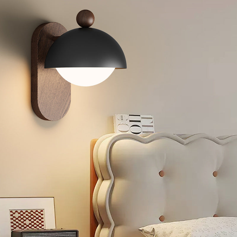 Round Acrylic Lampshade Iron Wall Lamp