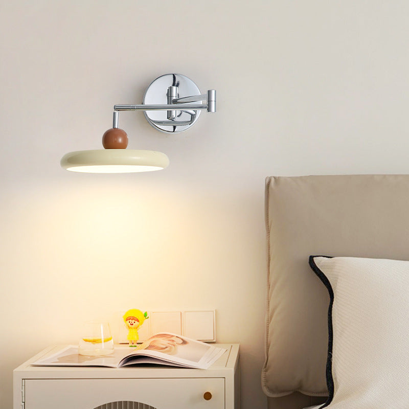 Round Rocker Iron Lampshade Wall Lamp