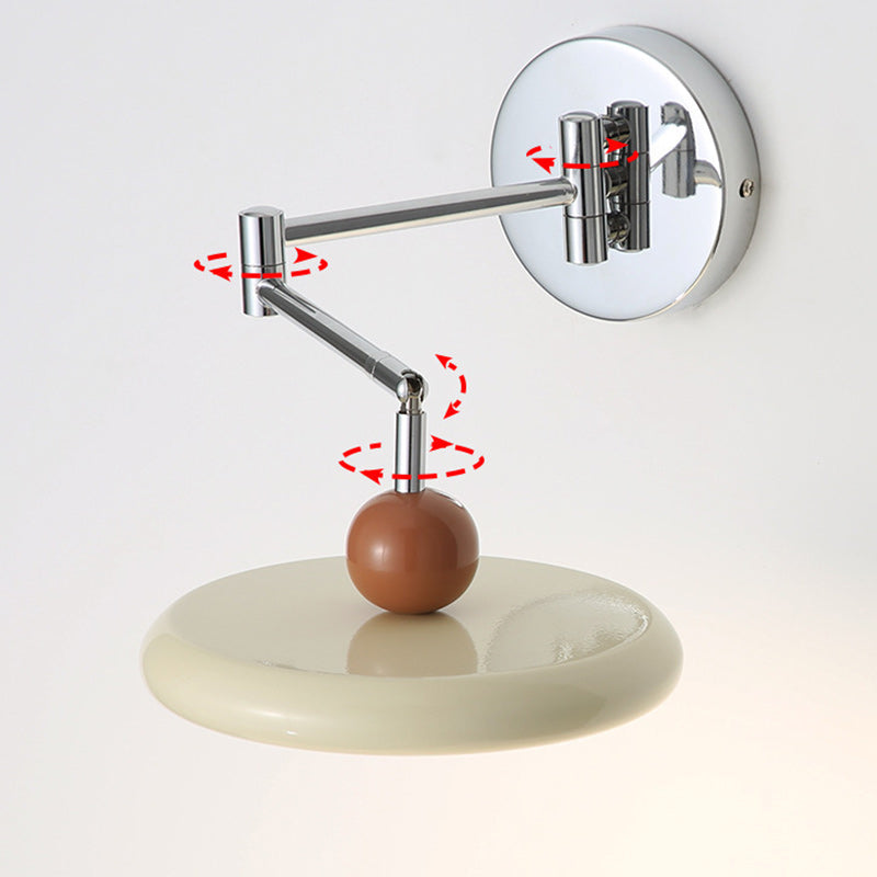 Round Rocker Iron Lampshade Wall Lamp