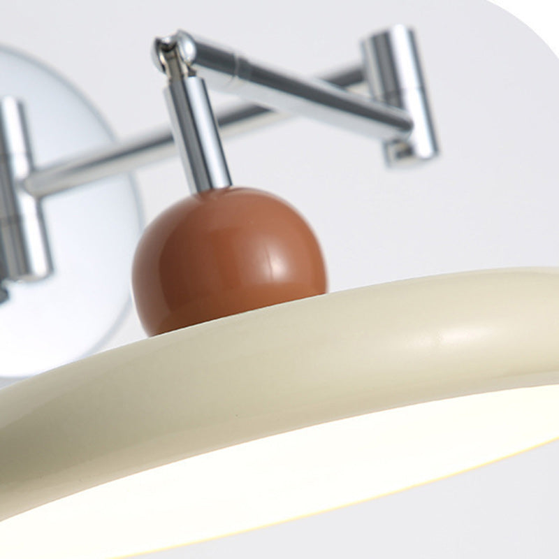 Round Rocker Iron Lampshade Wall Lamp