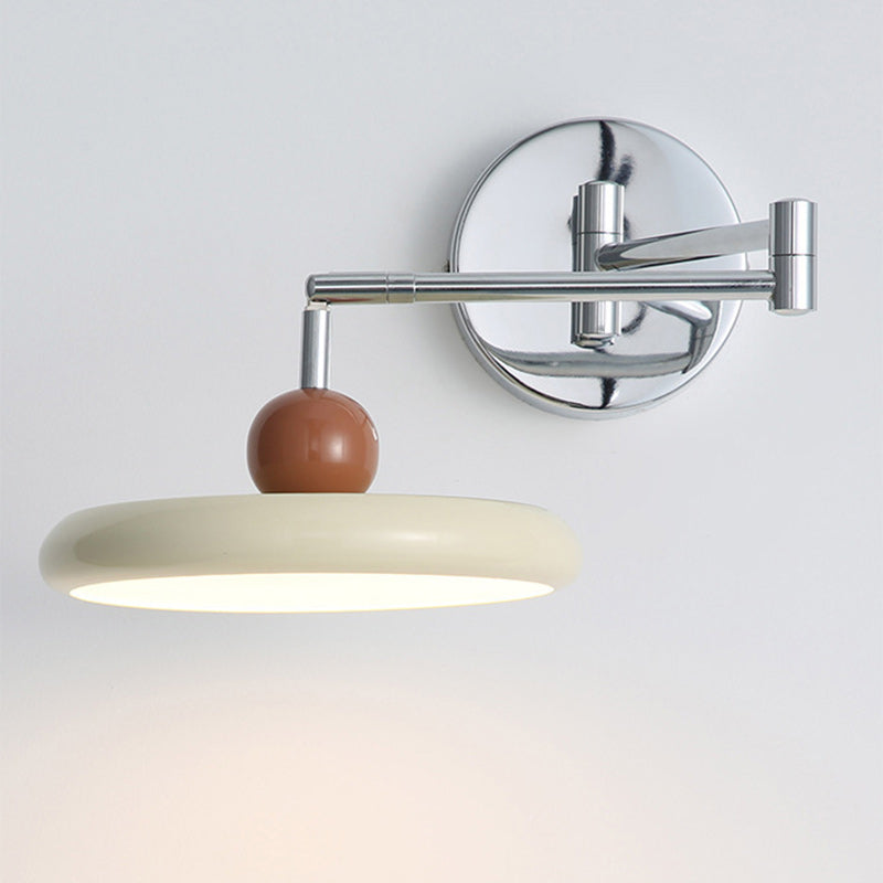 Round Rocker Iron Lampshade Wall Lamp