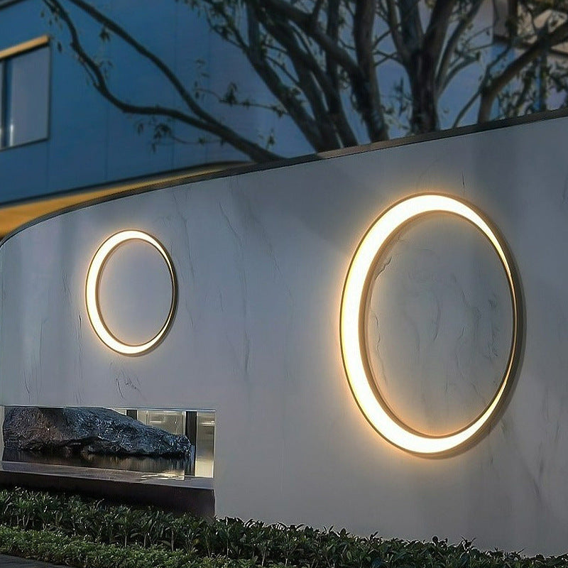 Round Moon Stainless Steel Outdoor Light