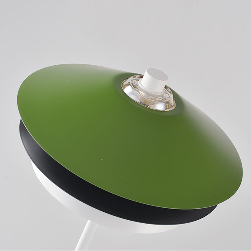 Aluminum Glass Lampshade Living Table Lamp