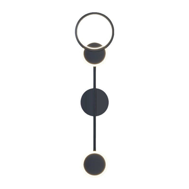 Round Acrylic Aluminum Iron Wall Lamp