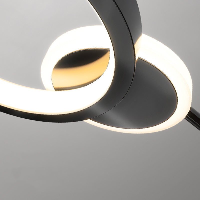 Round Acrylic Aluminum Iron Wall Lamp