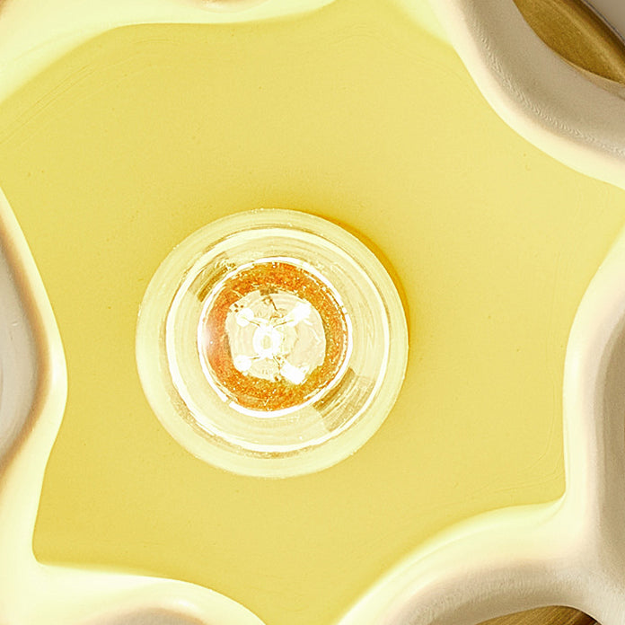 Cream Irregular Petal Iron Wall Lamp