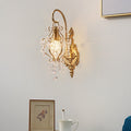 Crystal Iron Lampshade Living Wall Lamp