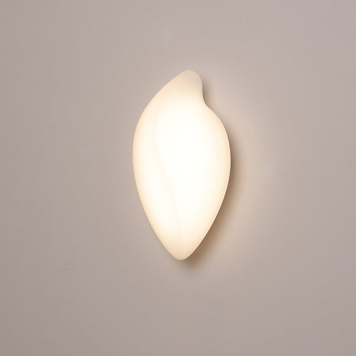 Cream Leaf Shape Roto-molding Wall Lamp